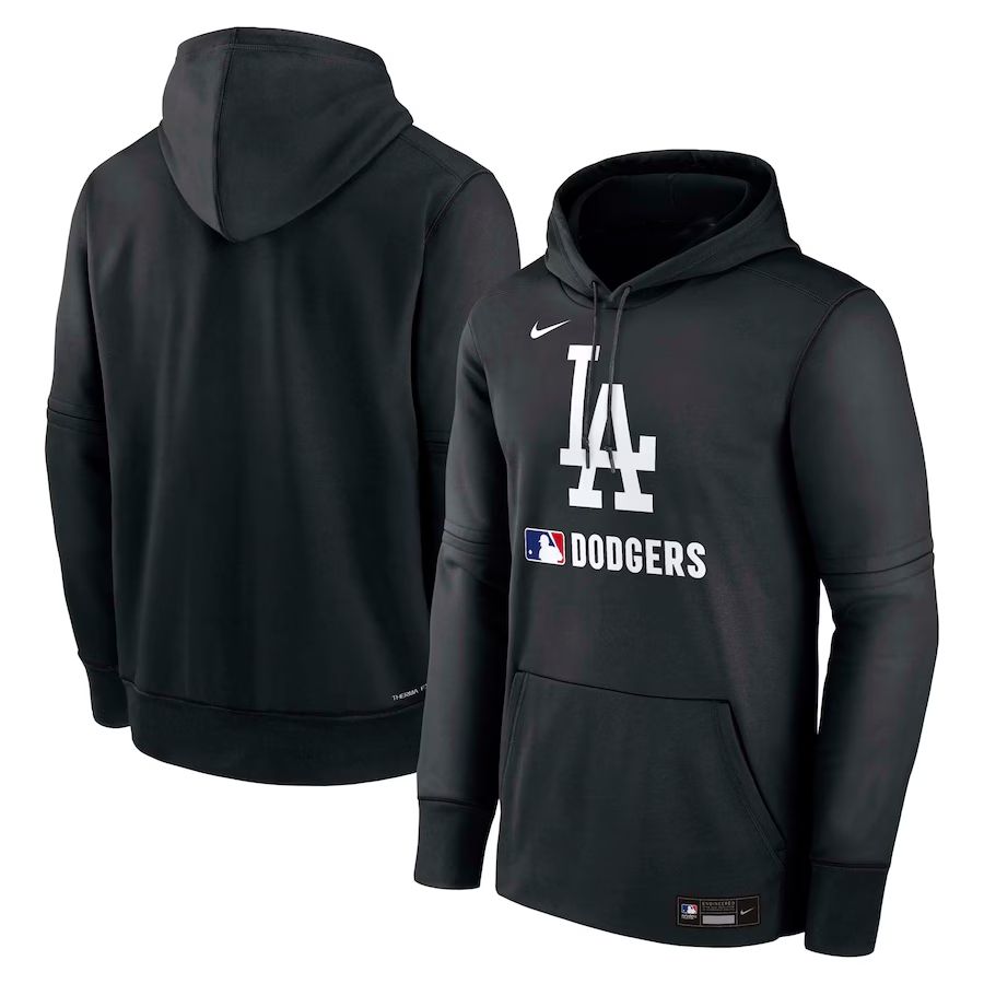 Men 2025 MLB Los Angeles Dodgers Black Nike hoodie style 1->los angeles dodgers->MLB Jersey